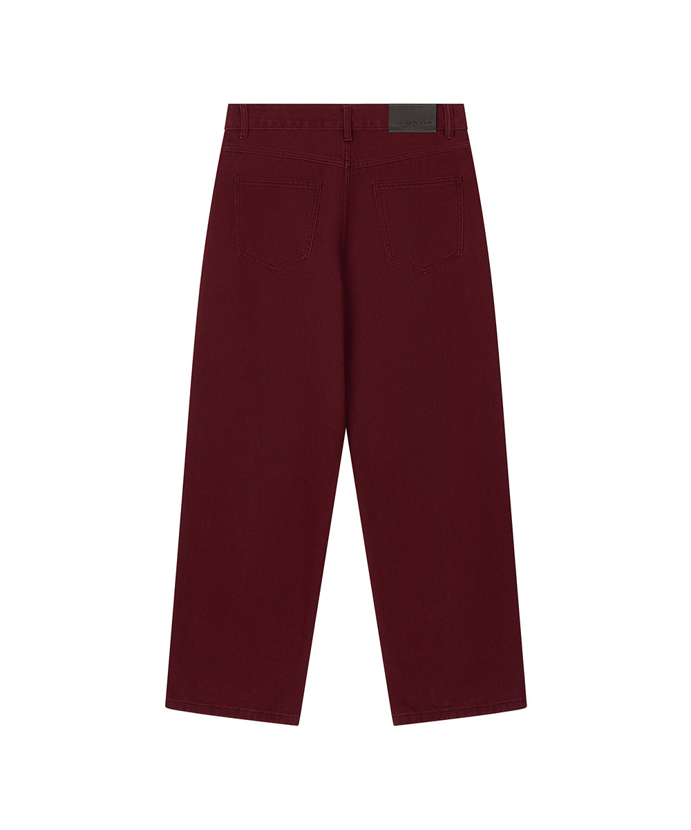 Drop Crotch Cotton Pants - Red