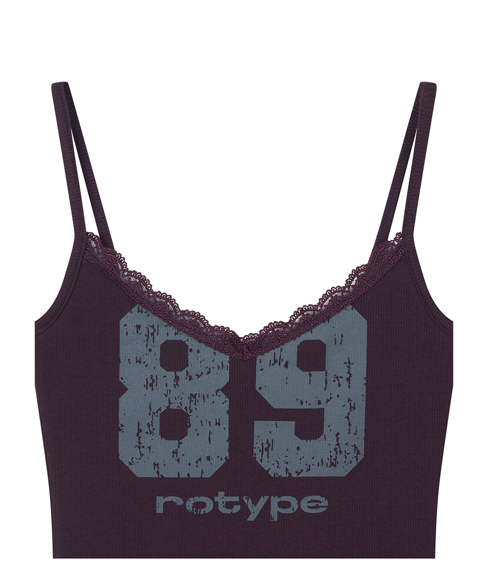Crack Logo Lace Sleeveless - Purple