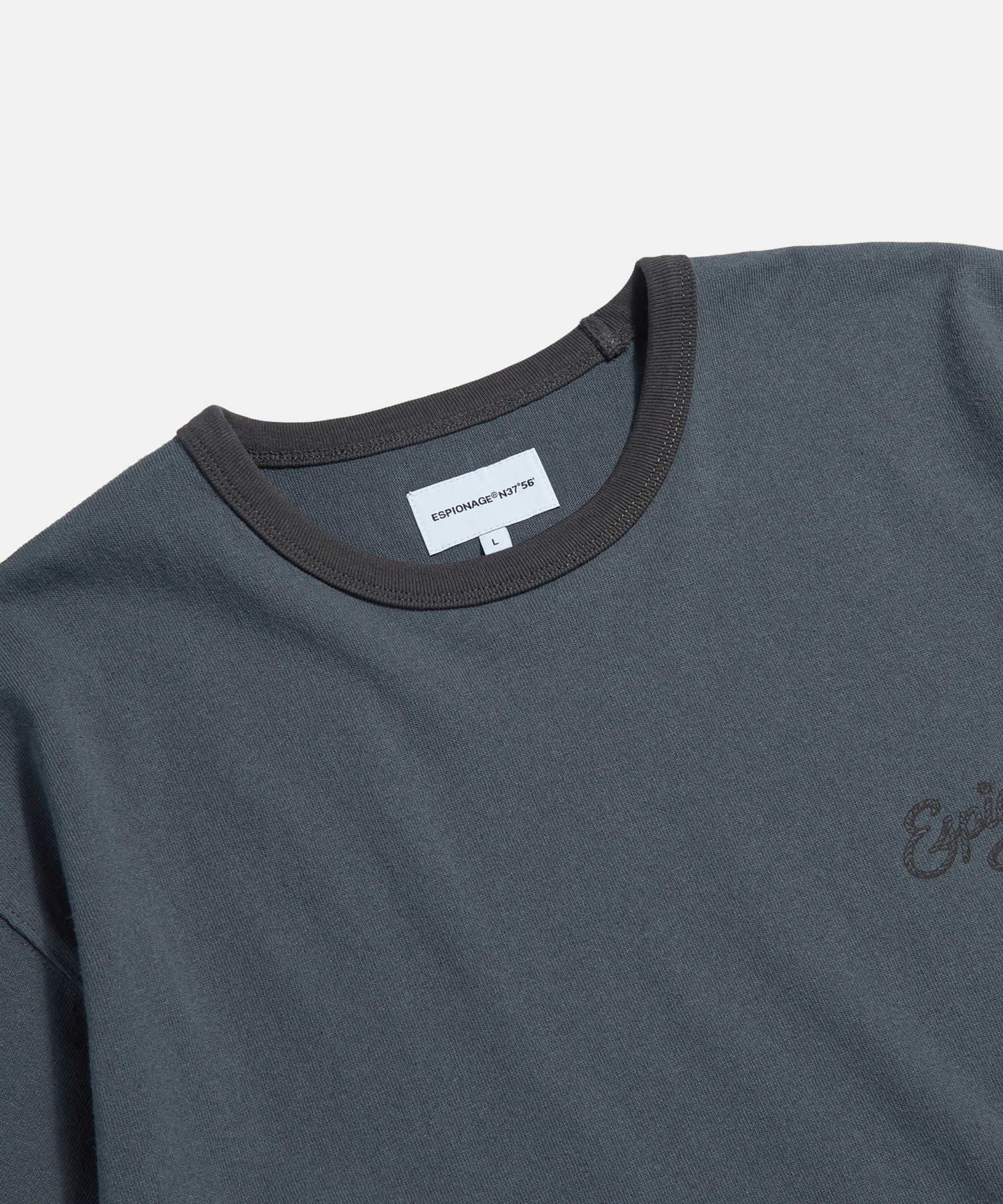 Rope Logo Ringer Tee Slate