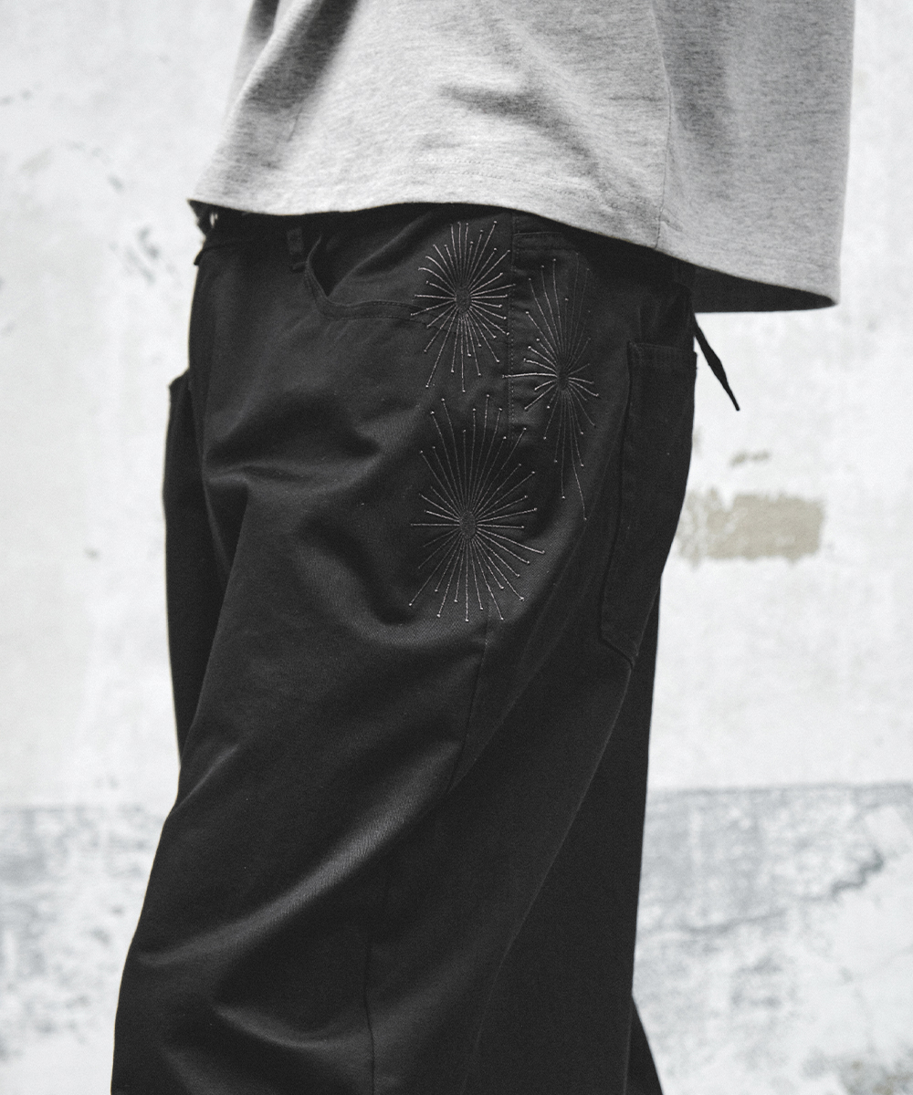 Firework Wide Pants_Black