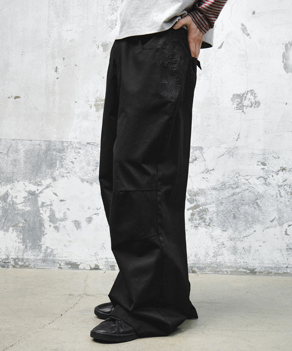 Firework Wide Pants_Black