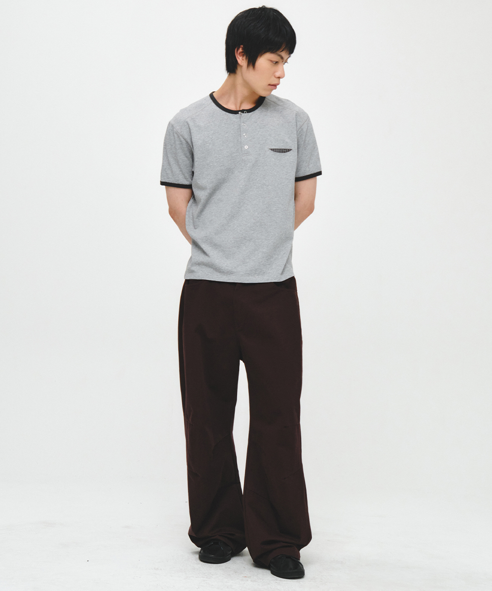 Firework Wide Pants_Burgundy