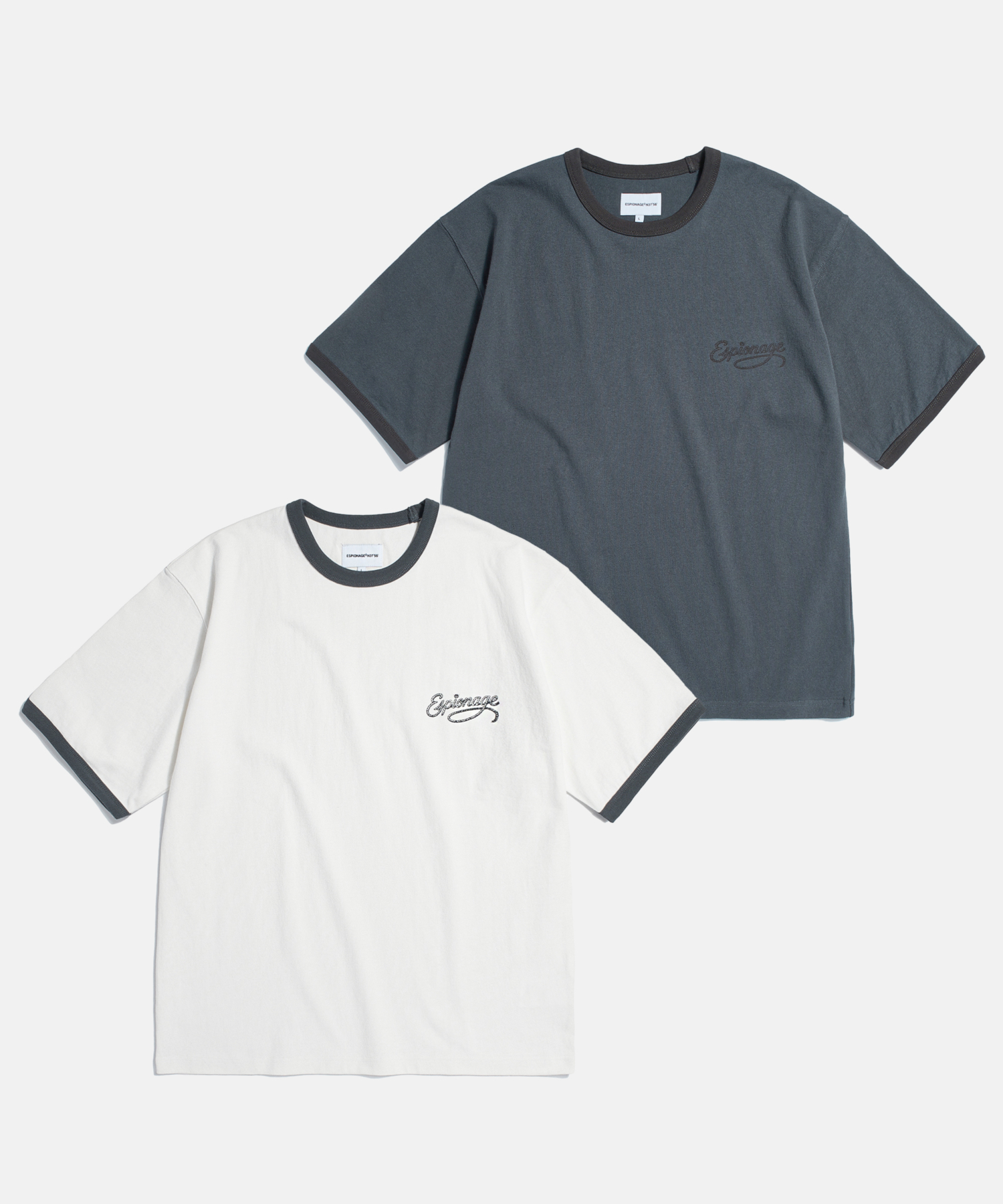 Rope Logo Ringer Tee Off White