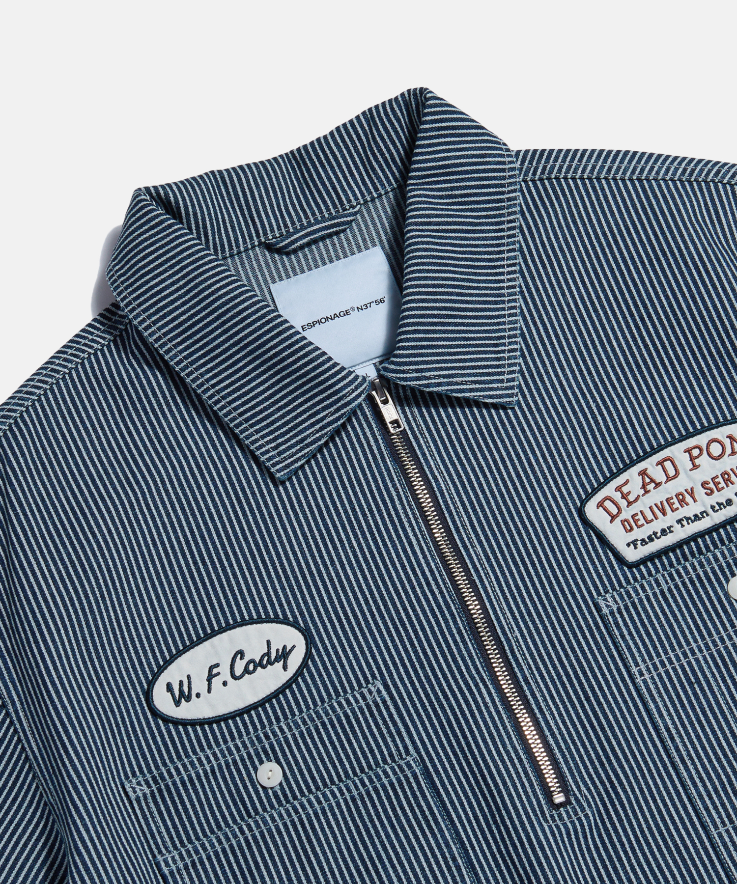 Hickory Half Zip Work Shirt Dark Indigo