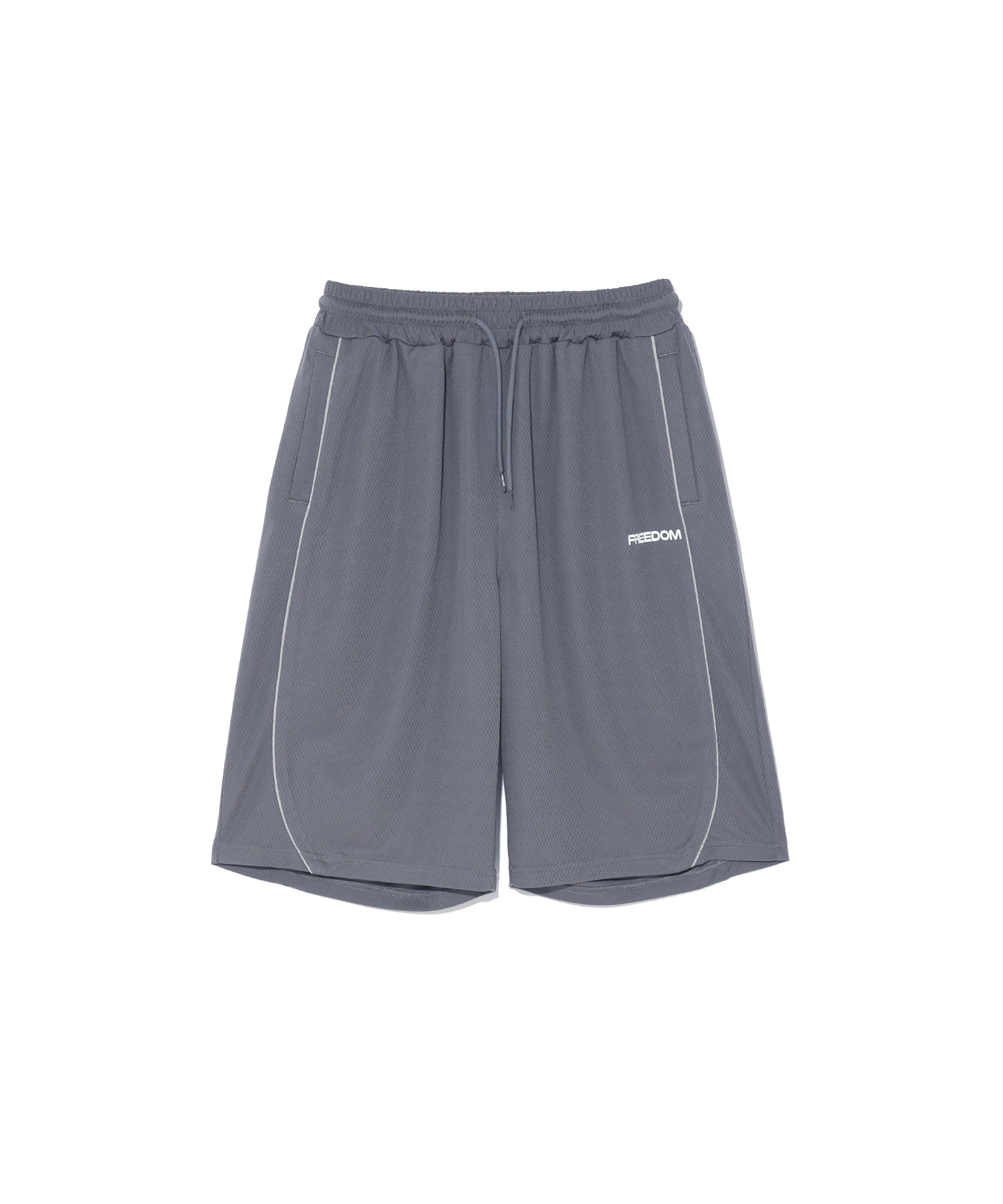 Air Mesh Split Bermuda Shorts (Dark Gray)