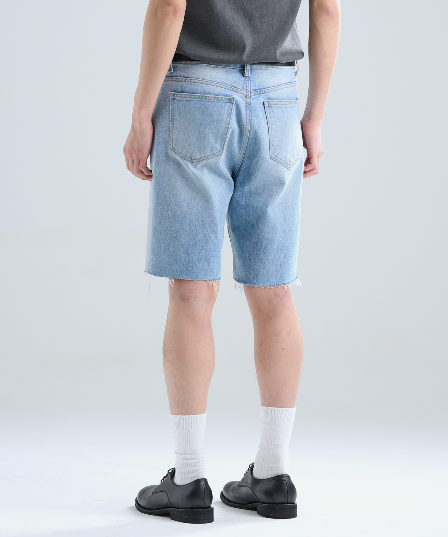 TL half denim pants (BL)