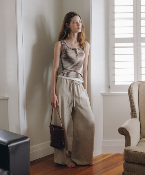 handcrafted weaving bag (shoulder) - brown (S)