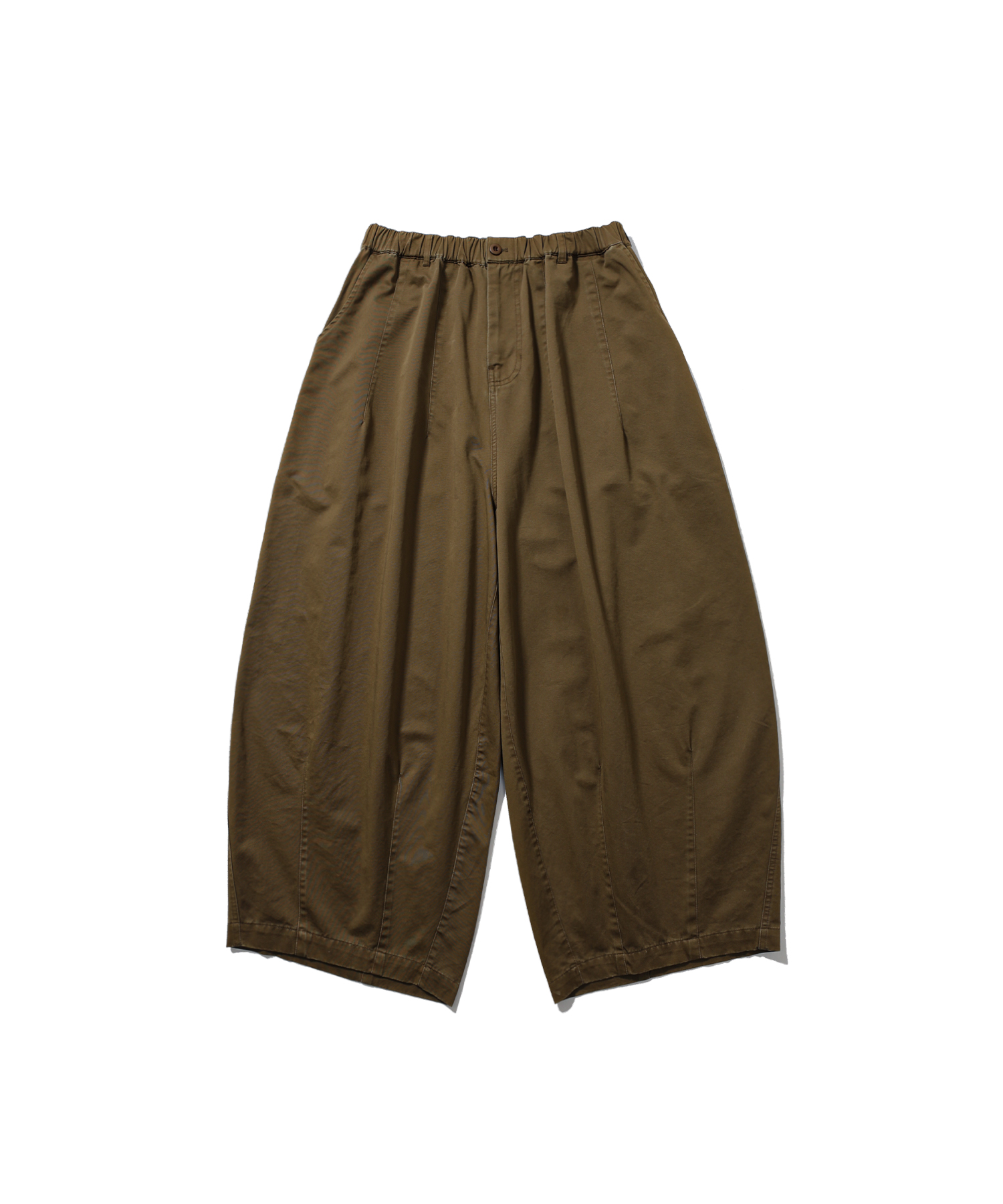 Washed Balloon Pants - Brown