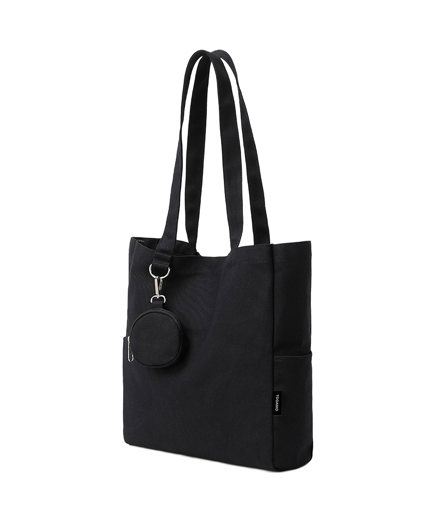 Cotton Coin Purse Eco Bag Black [Unisex]
