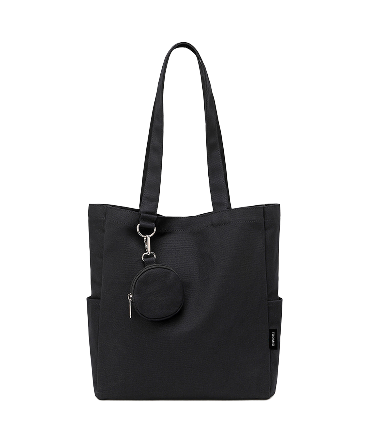 Cotton Coin Purse Eco Bag Black [Unisex]