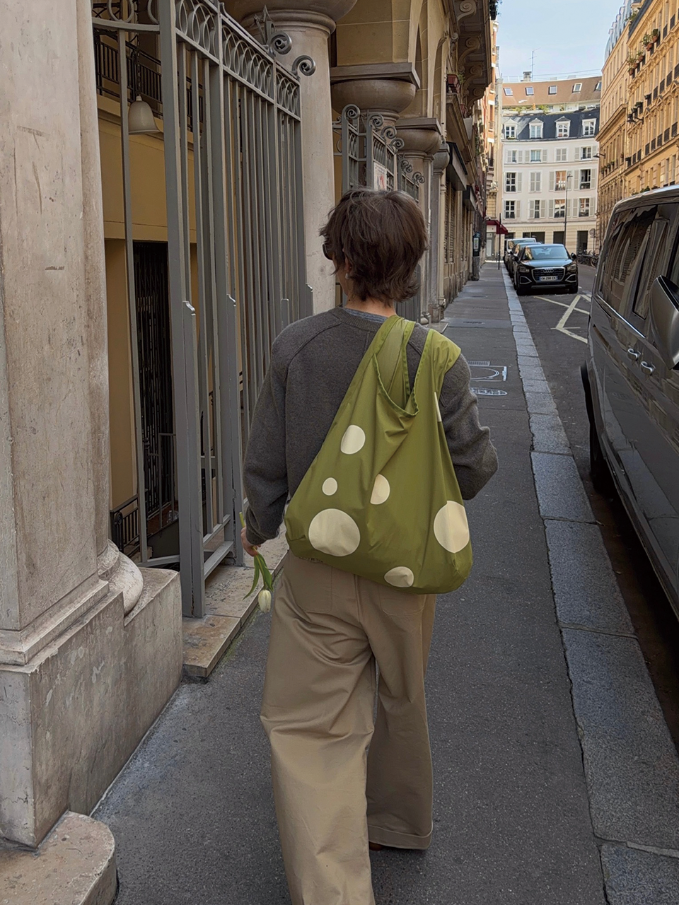 Dot Bubble Bag_Green