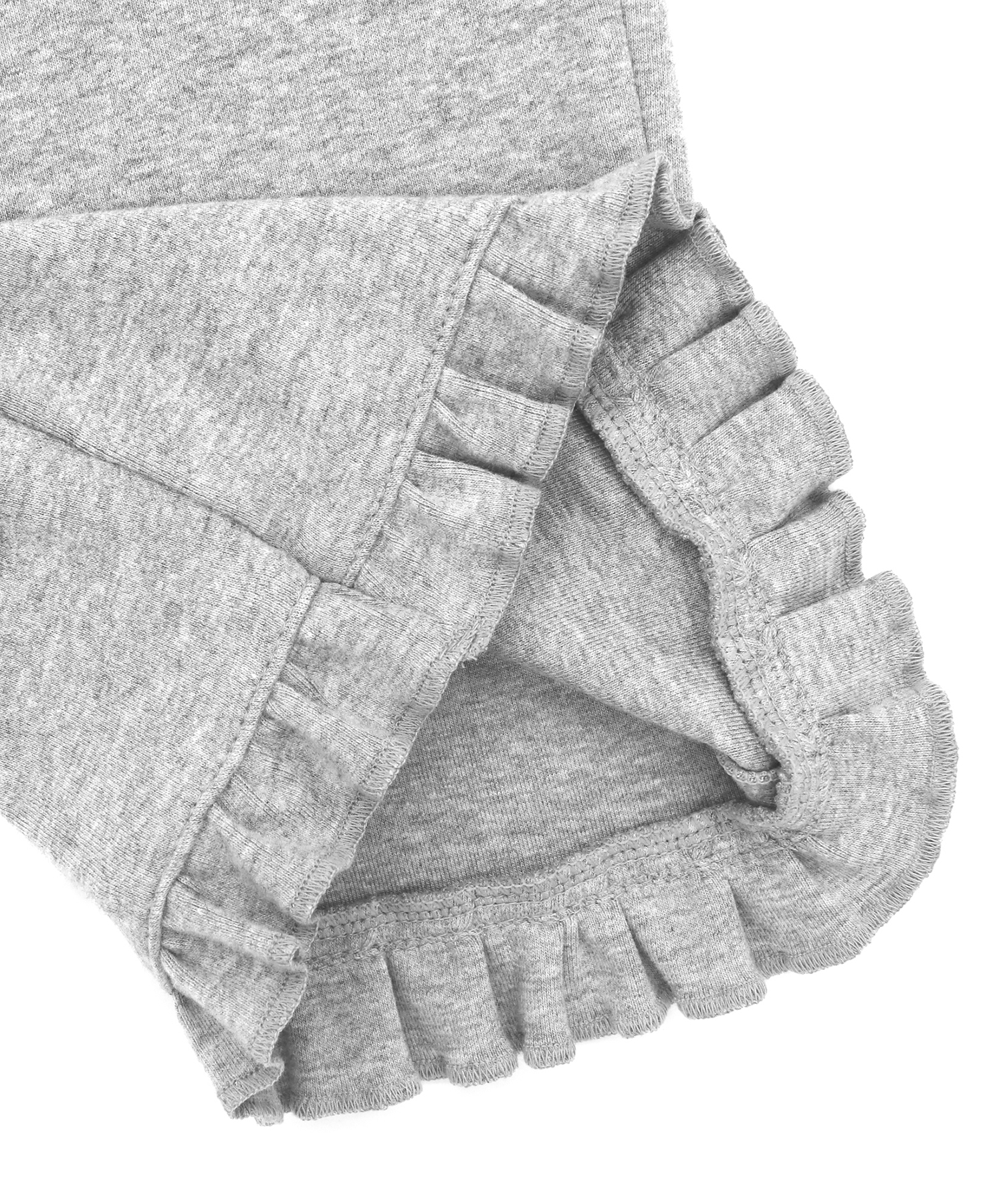FRILL CAPRI PANTS [GRAY]