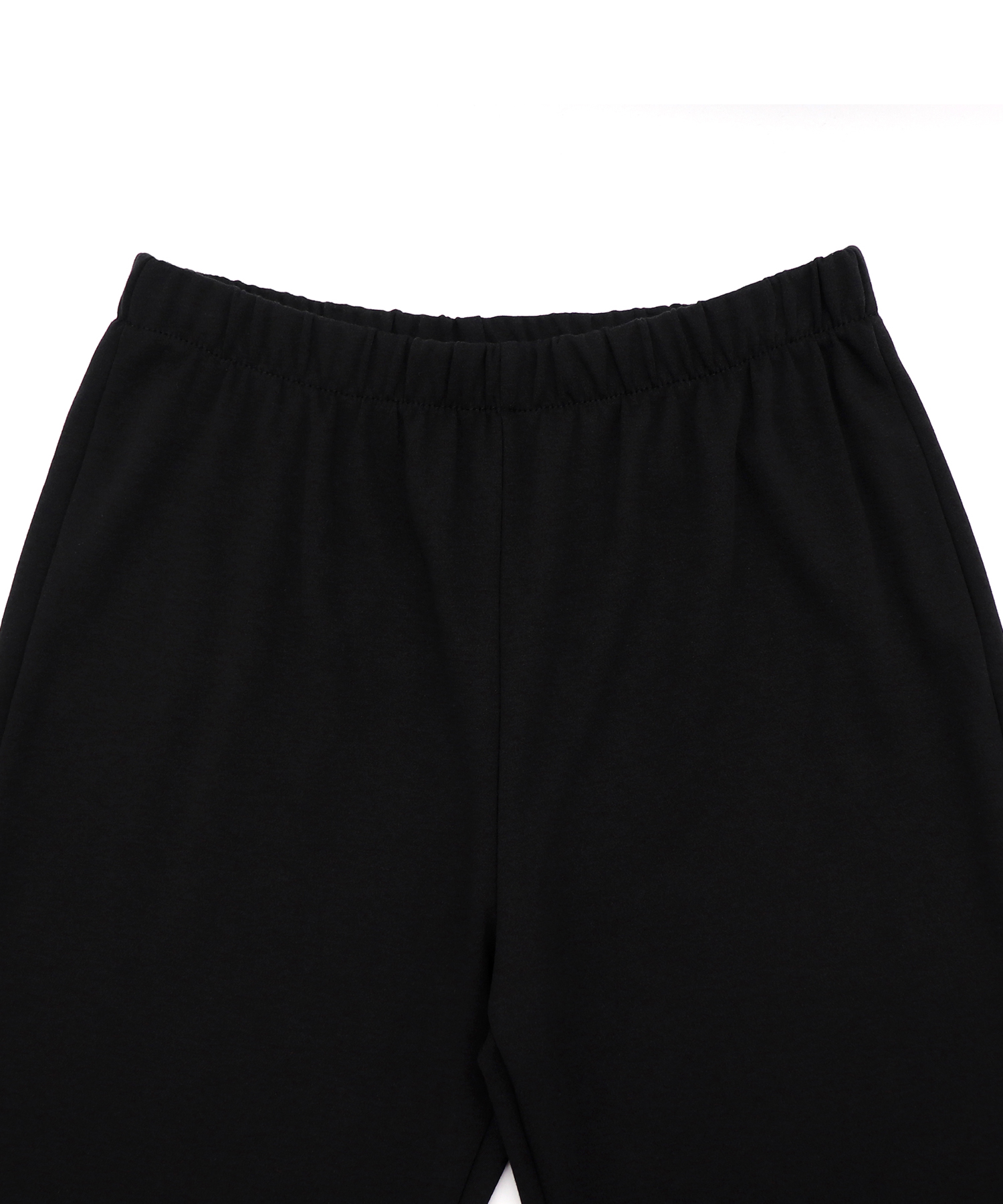 FRILL CAPRI PANTS [BLACK]