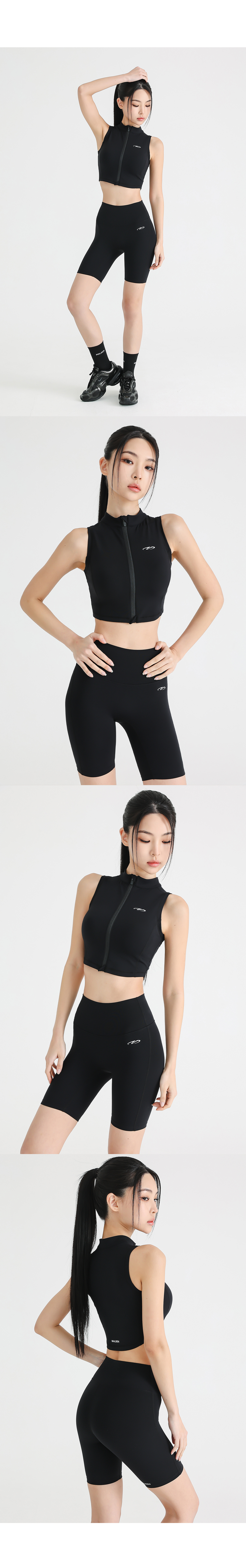 HIGH TENSION ZIP-UP SLEEVELESS 