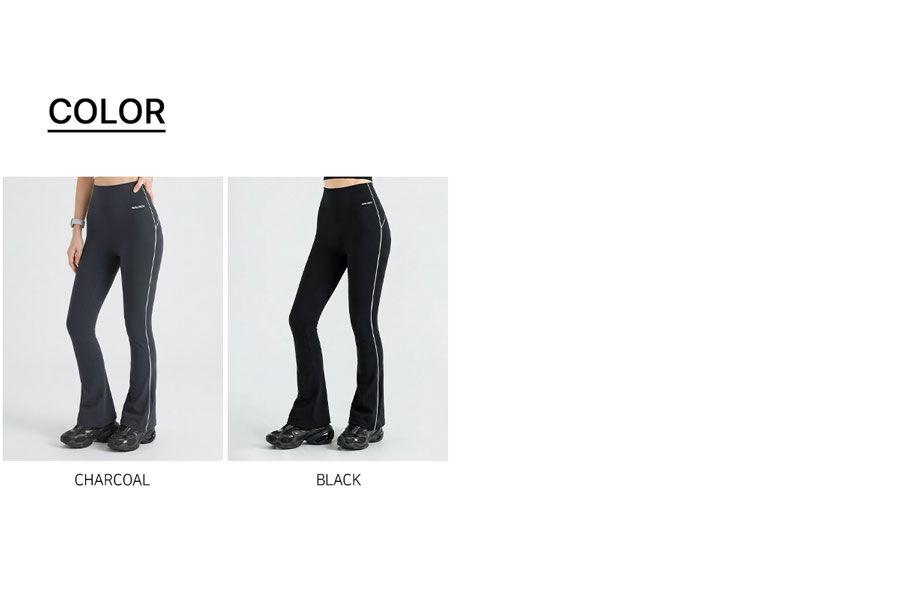 HIGH TENSION PIPING BOOTCUT LEGGINGS 