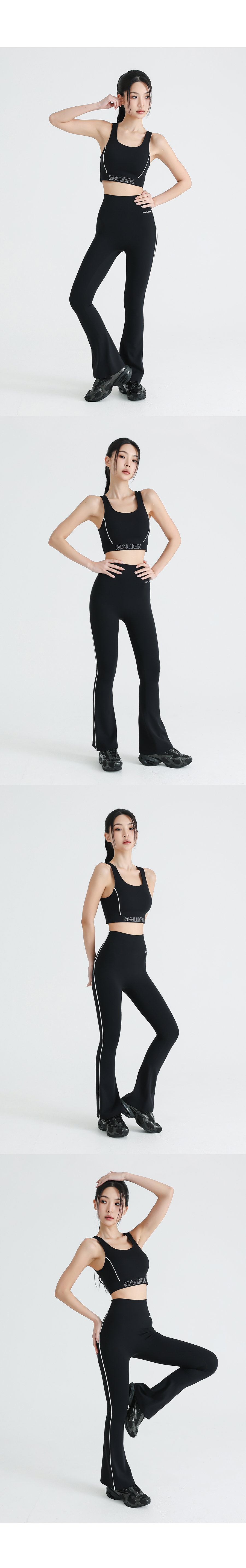 HIGH TENSION PIPING BOOTCUT LEGGINGS 