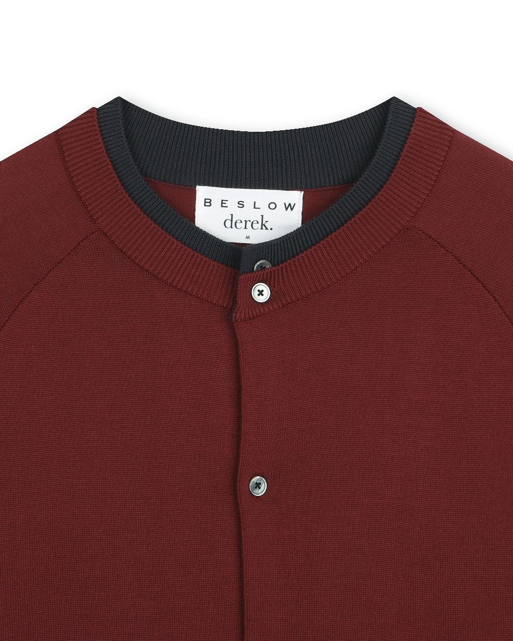 БИСЛОУXДЕРИК лонгслив Layered Crew Neck Cardigan BURGUNDY