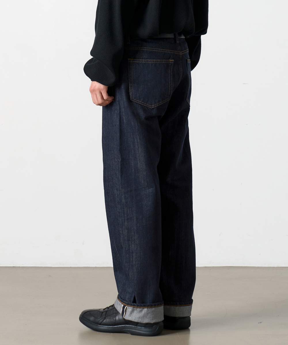 DEN0161 Non-Fade Selvedge Wide Fit ( Indigo)