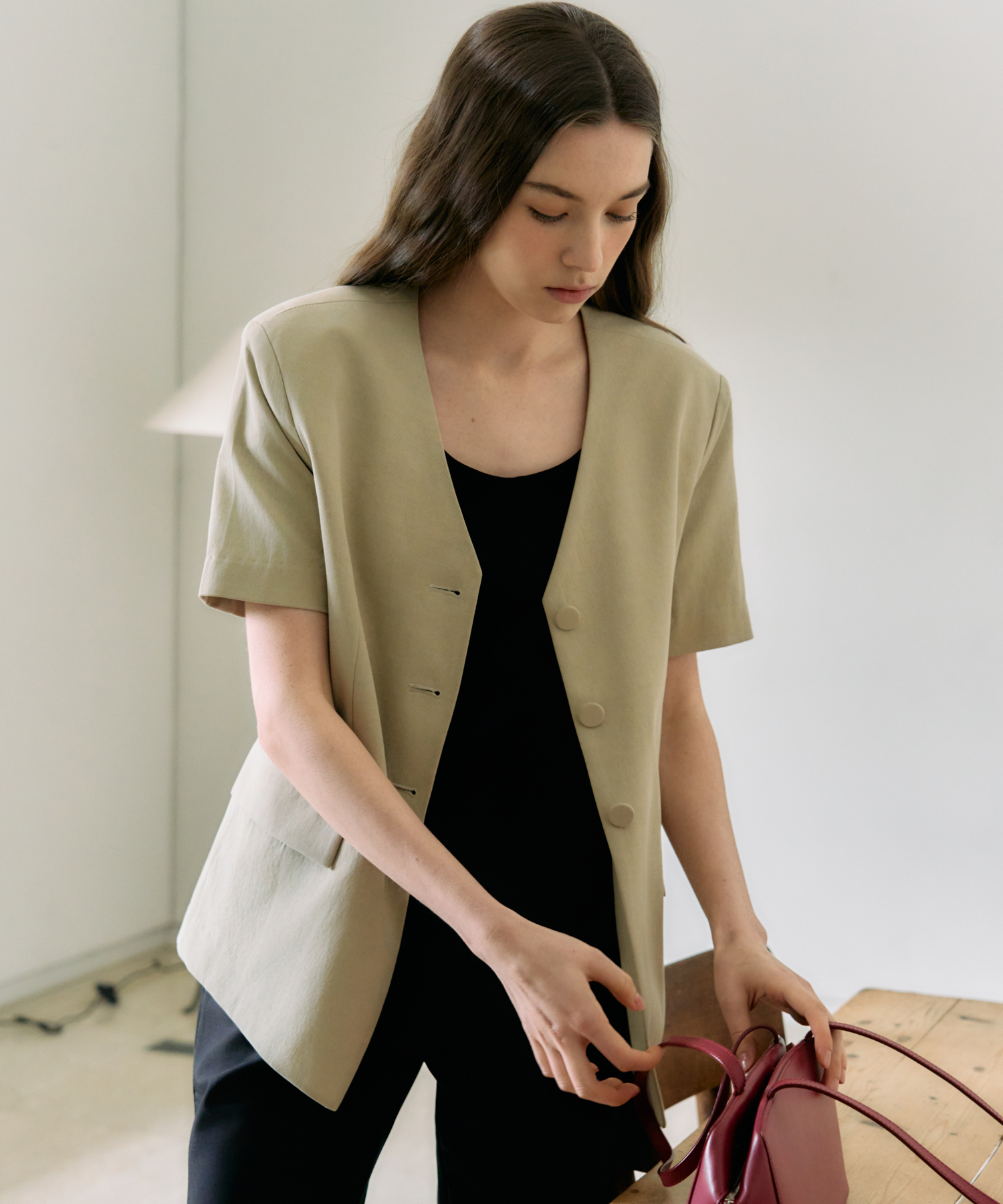 Belin Half Sleeve Jacket_3Color