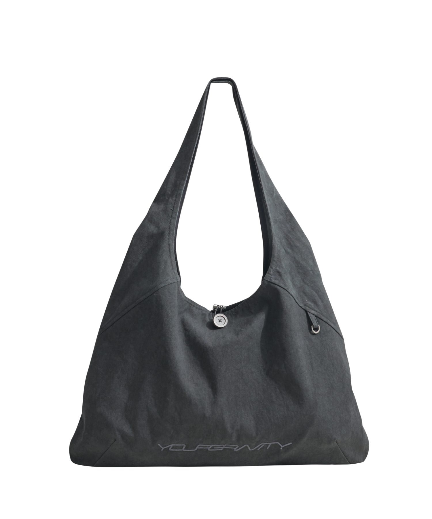 String Shoulder Bag - charcoal
