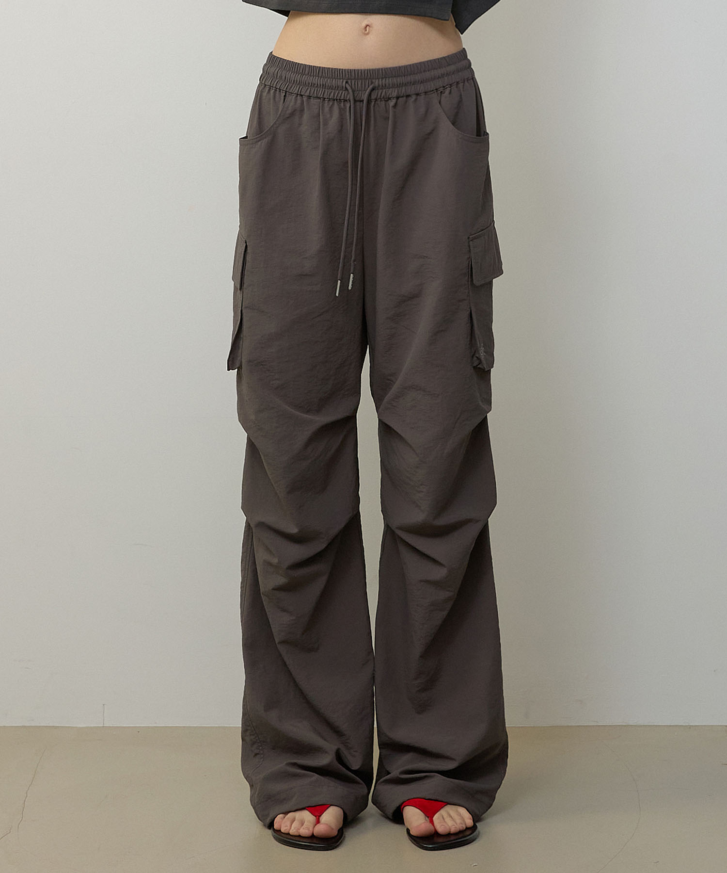 KNEE TUCK TWO-WAY CARGO BANDING PANTS_4COLORS
