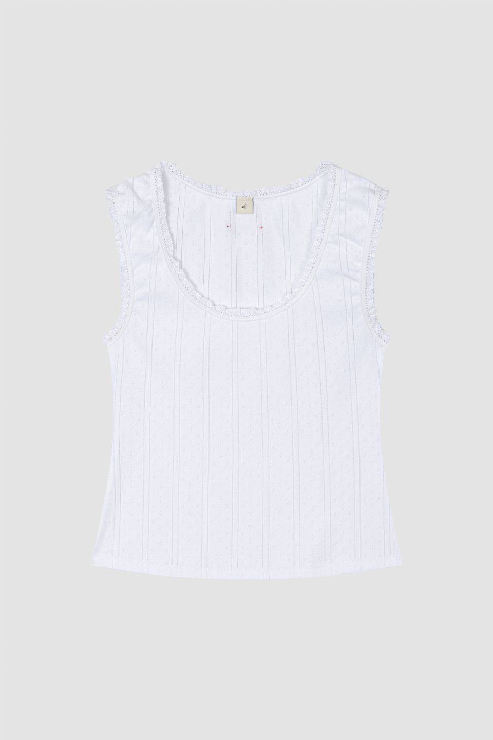 MINI LACE SLEEVELESS - 2 COLORS WHITE