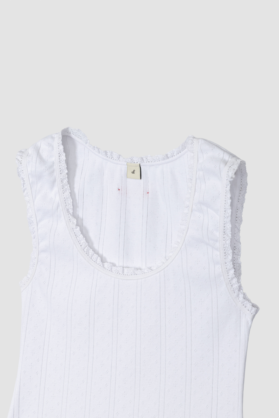 MINI LACE SLEEVELESS - 2 COLORS WHITE