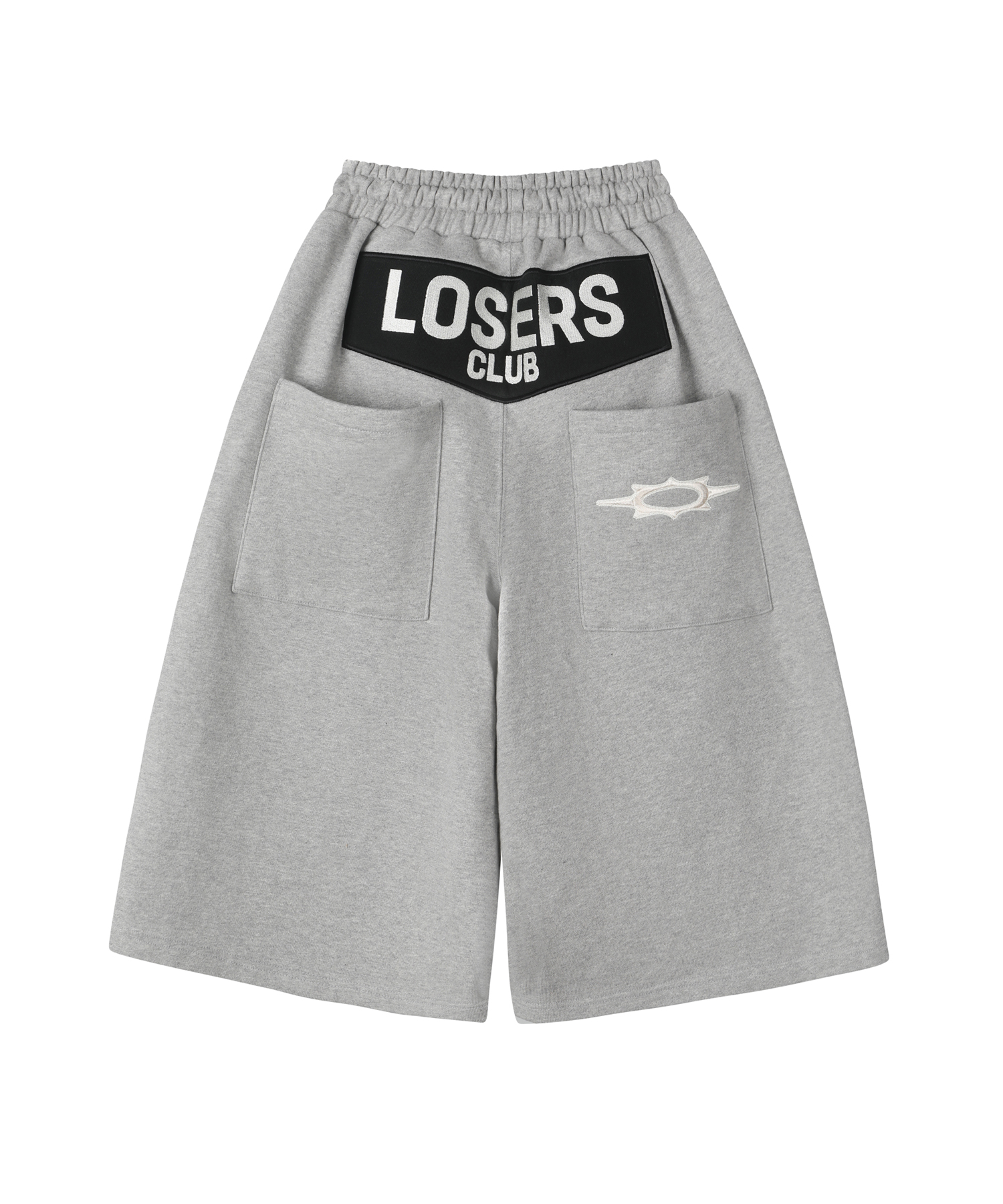 LC LOGO APPLIQUE BERMUDA PANTS GRAY