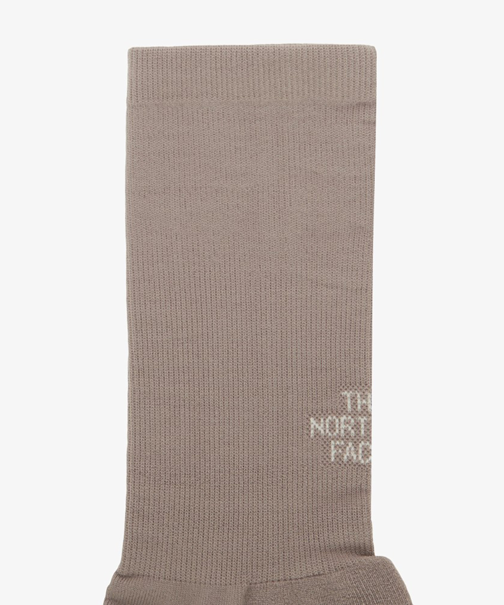 NY4MS05B TNF Run Socks Crew EX LATTE