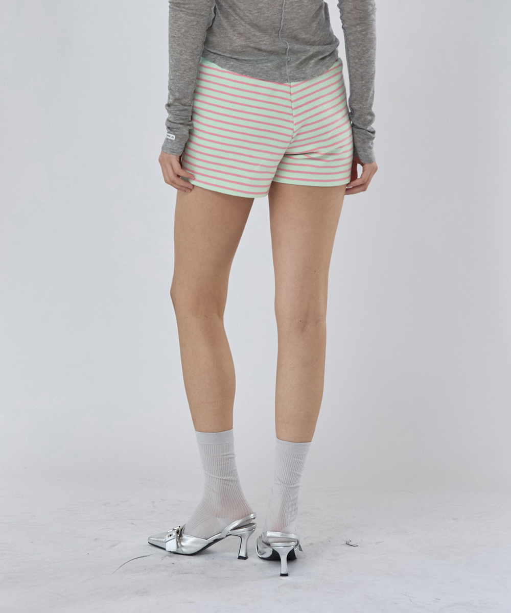 Stripe Micro Shorts Mint