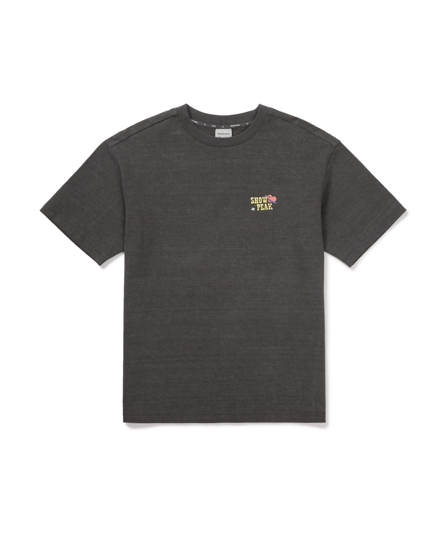 [Snow Peak x BT21] Женская графическая футболка (S26MWFTS92) Dark Charcoal