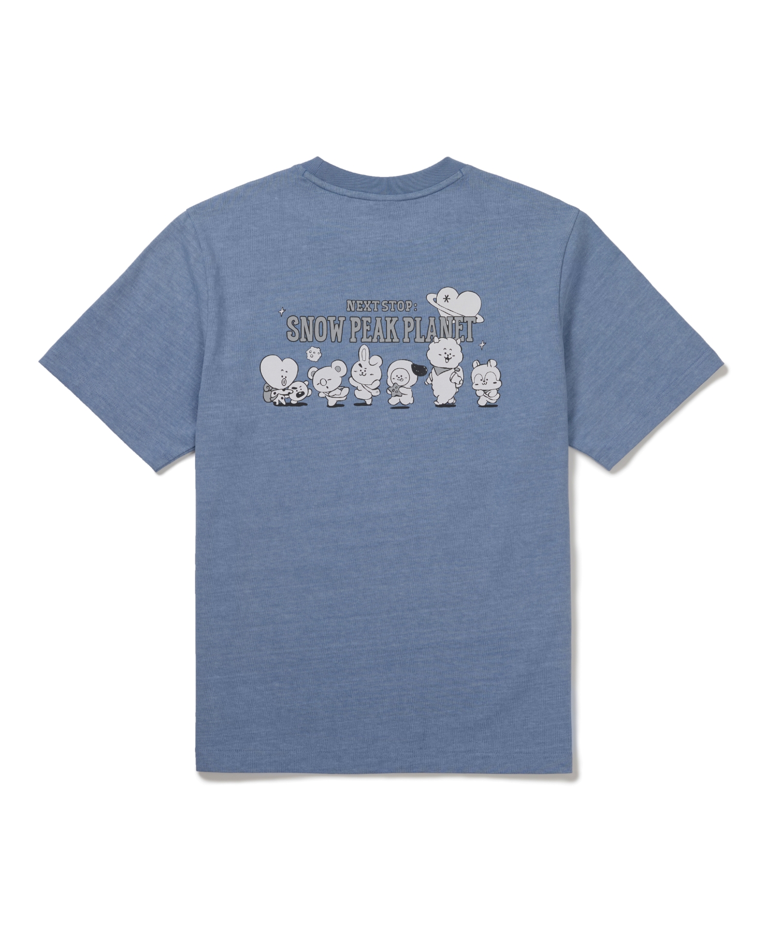 [Snow Peak x BT21] Футболка с принтом (S26MUFTS90) Blue