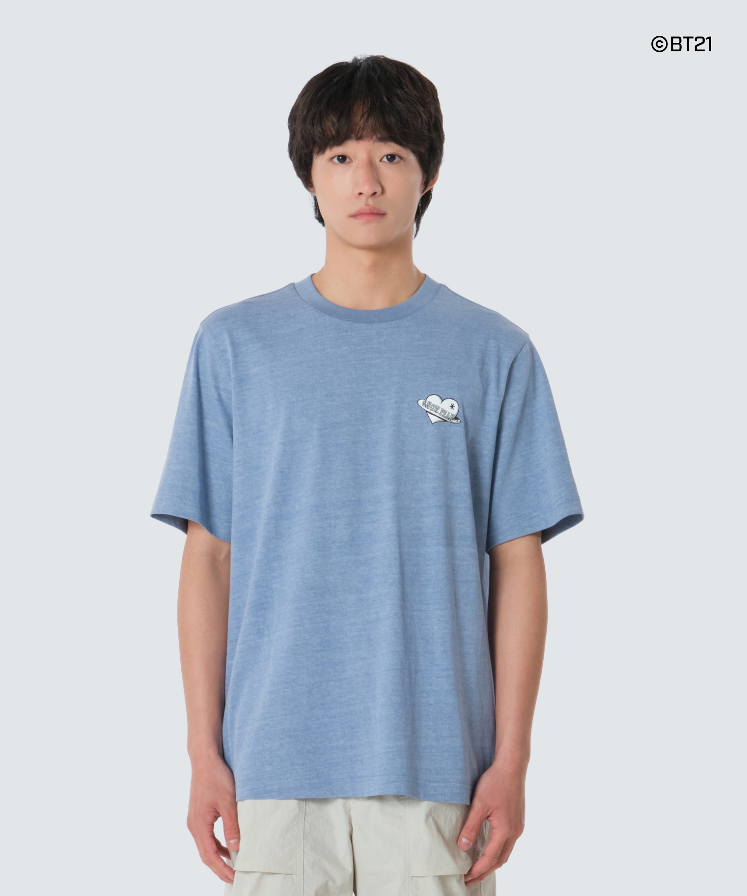 [Snow Peak x BT21] Футболка с принтом (S26MUFTS90) Blue