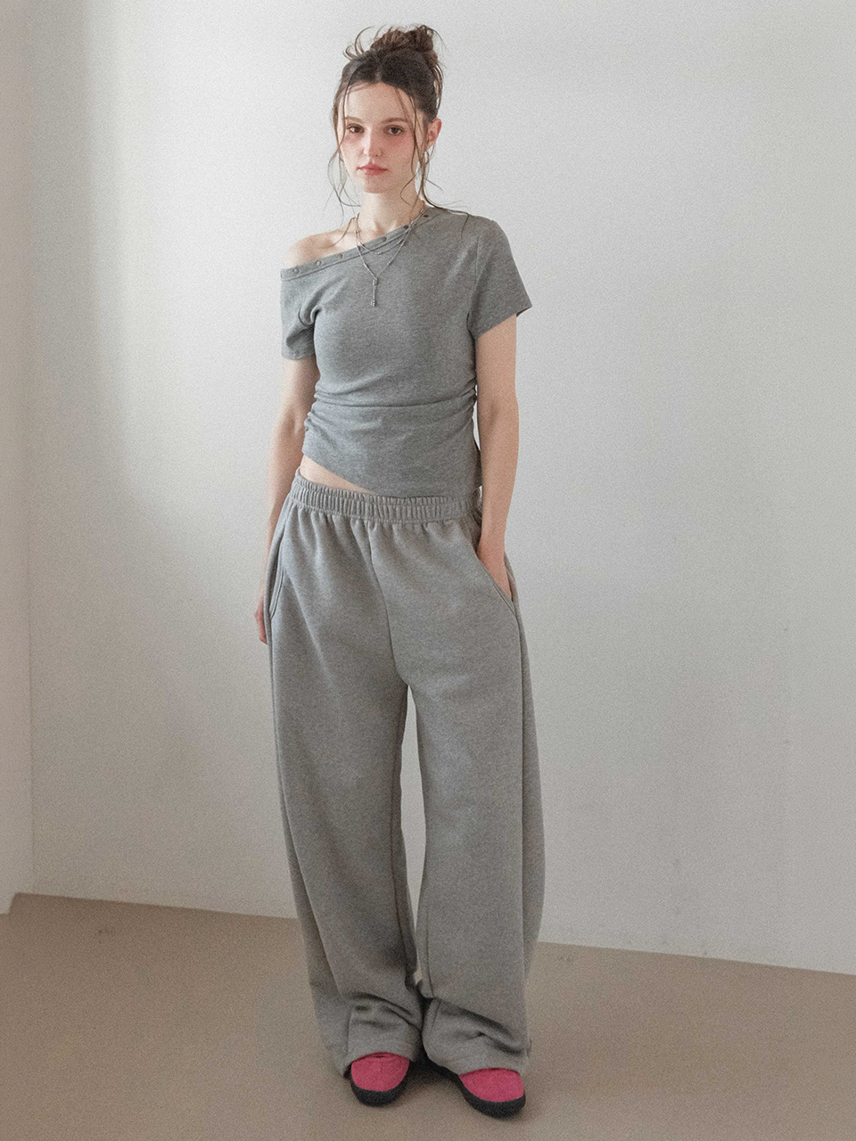 Soft Flow Wide Sweatpants 2colors