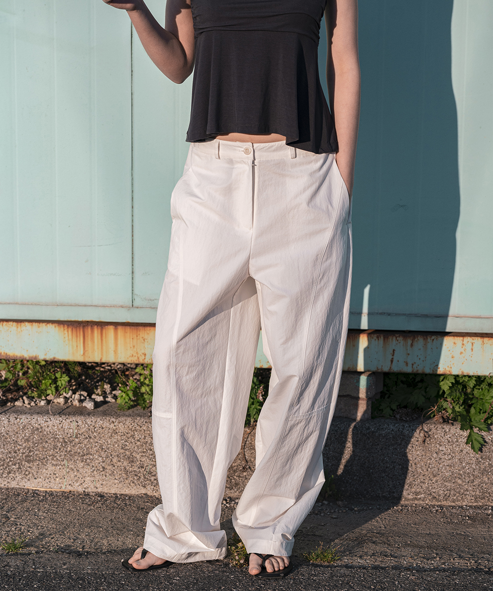 Curve String Pants_Black