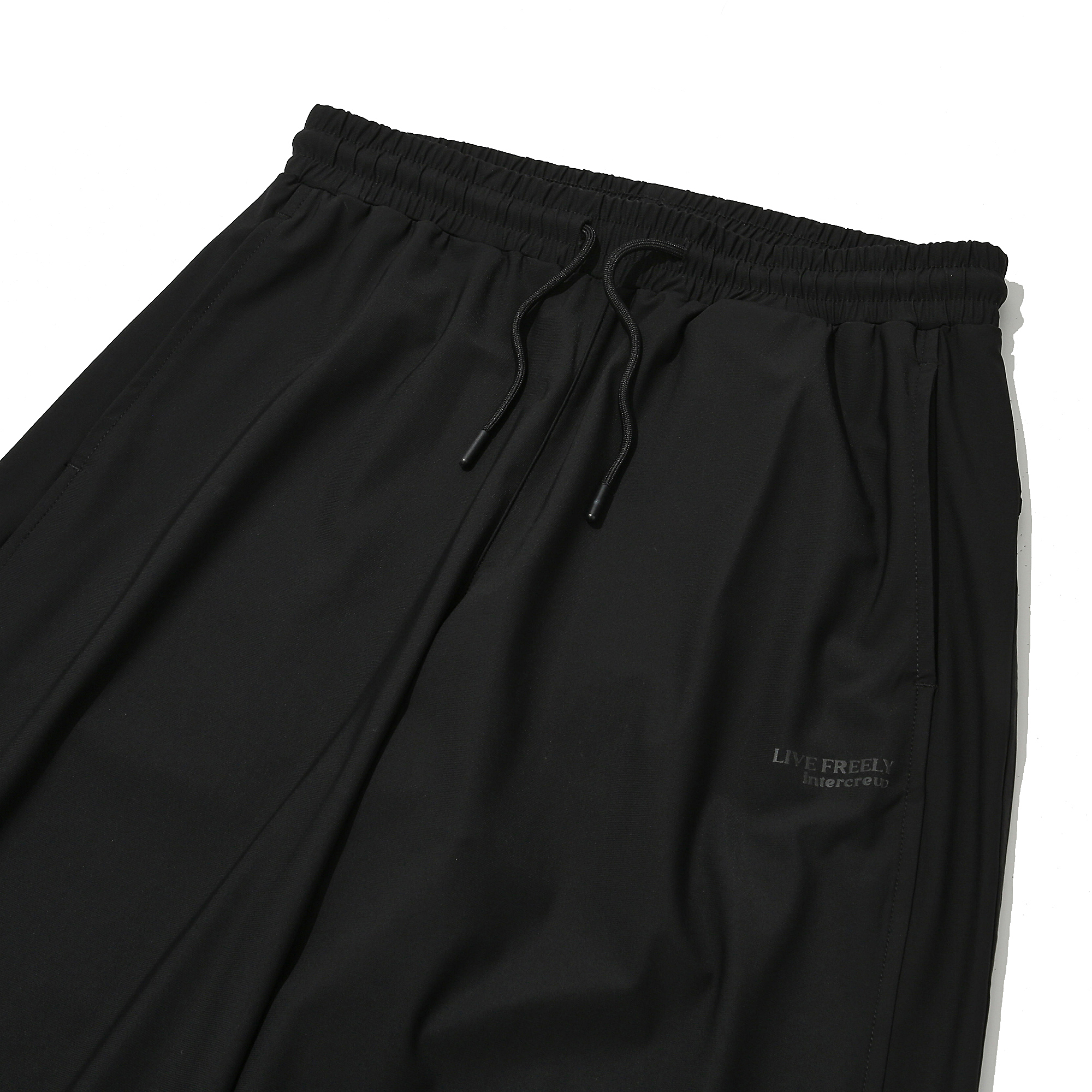 Женские широкие брюки Tricot на резинке Black ITA2PL55ABK
