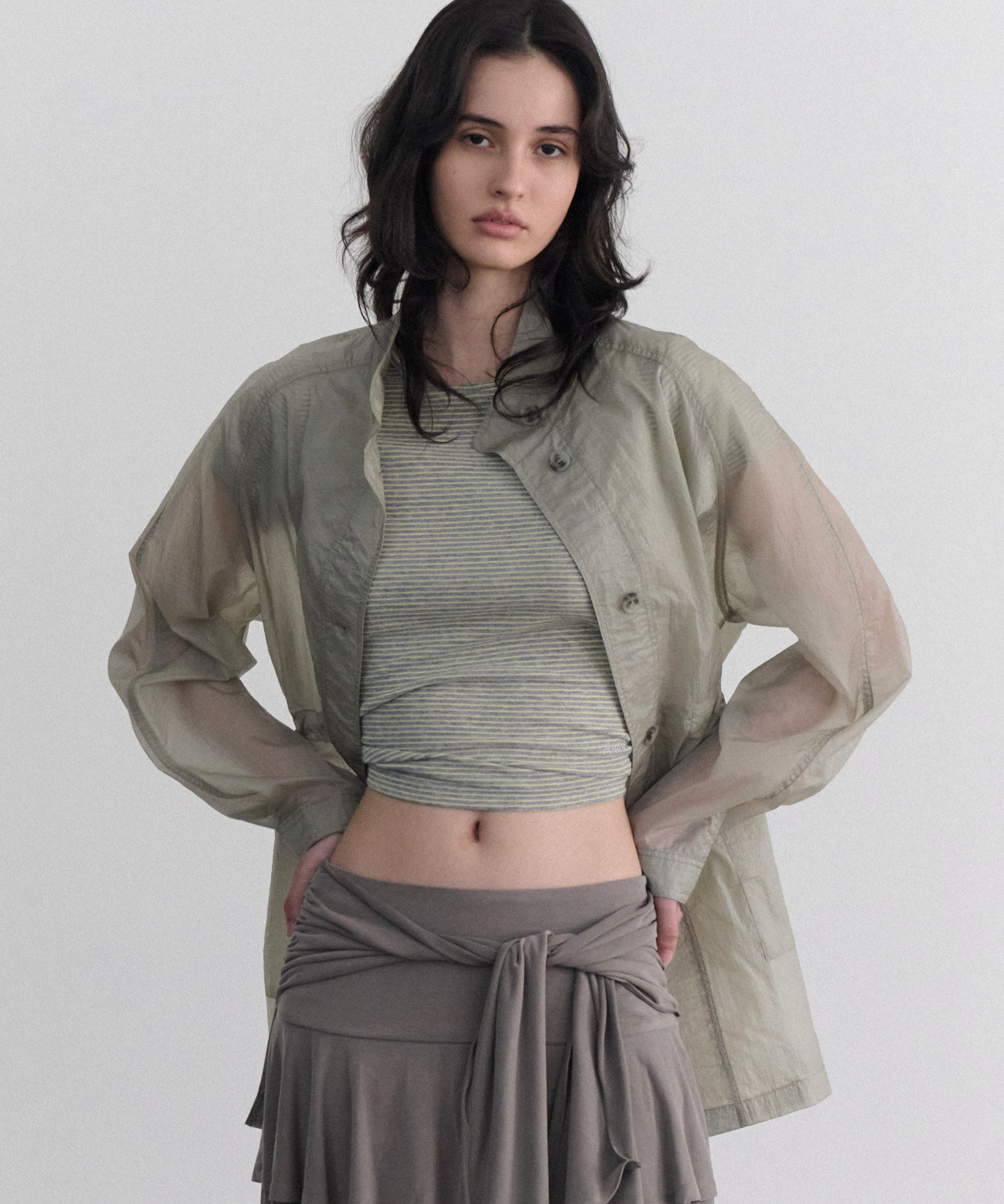vero sheer полу куртка (khaki beige)