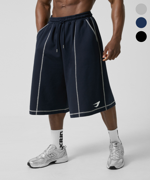 Overlock STITCH Sweat Bermuda Shorts_3color thumbnail 5