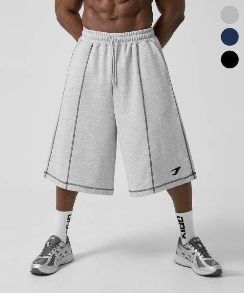 Overlock STITCH Sweat Bermuda Shorts_3color thumbnail 2