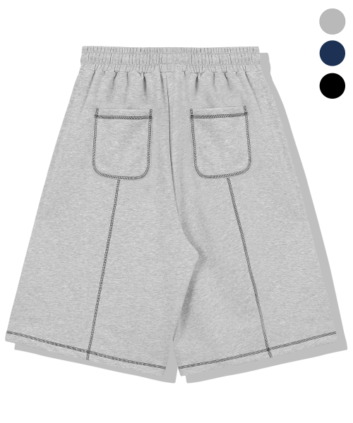 Overlock STITCH Sweat Bermuda Shorts_3color thumbnail 9