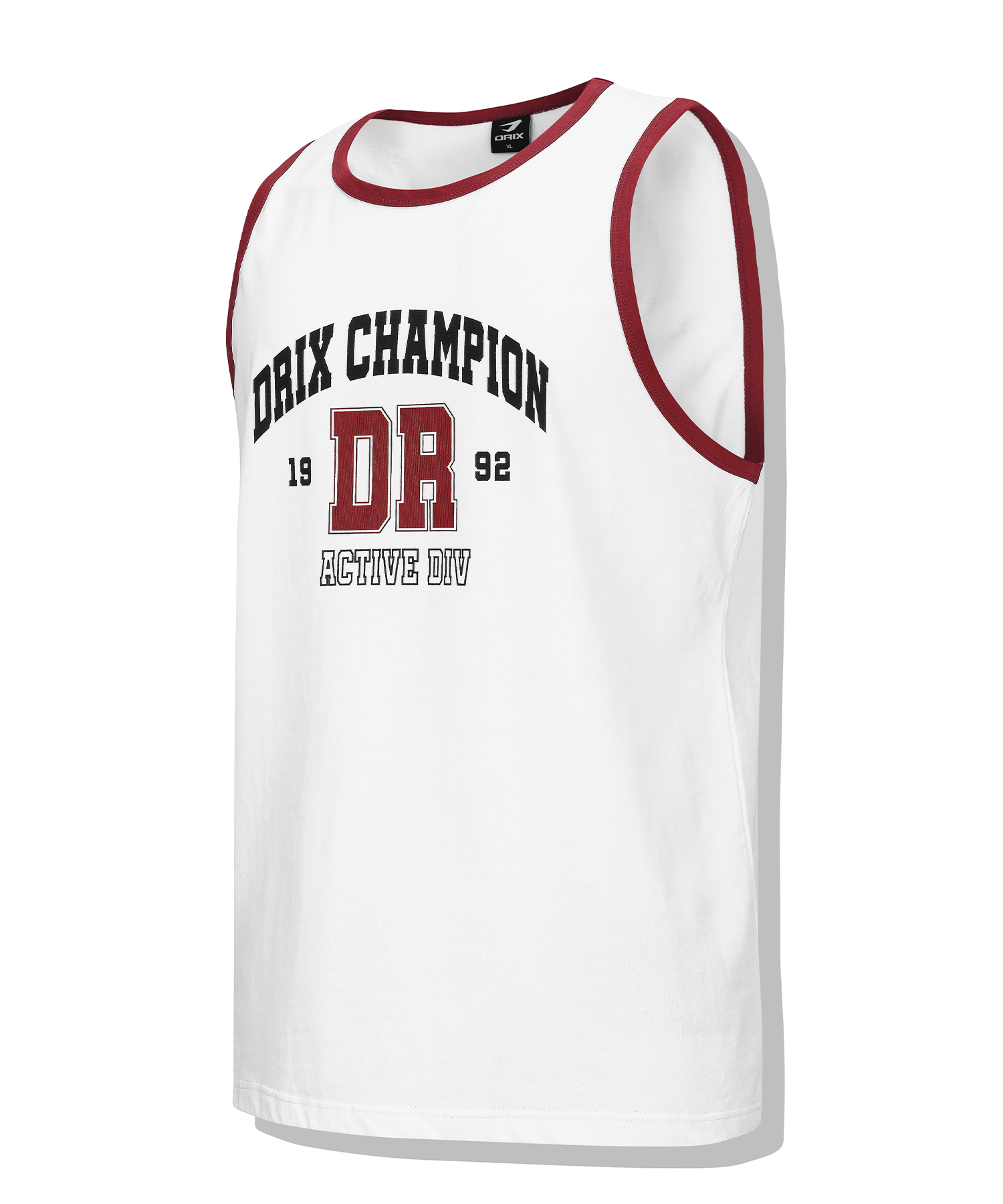 ringer graphic overfit sleeveless_white