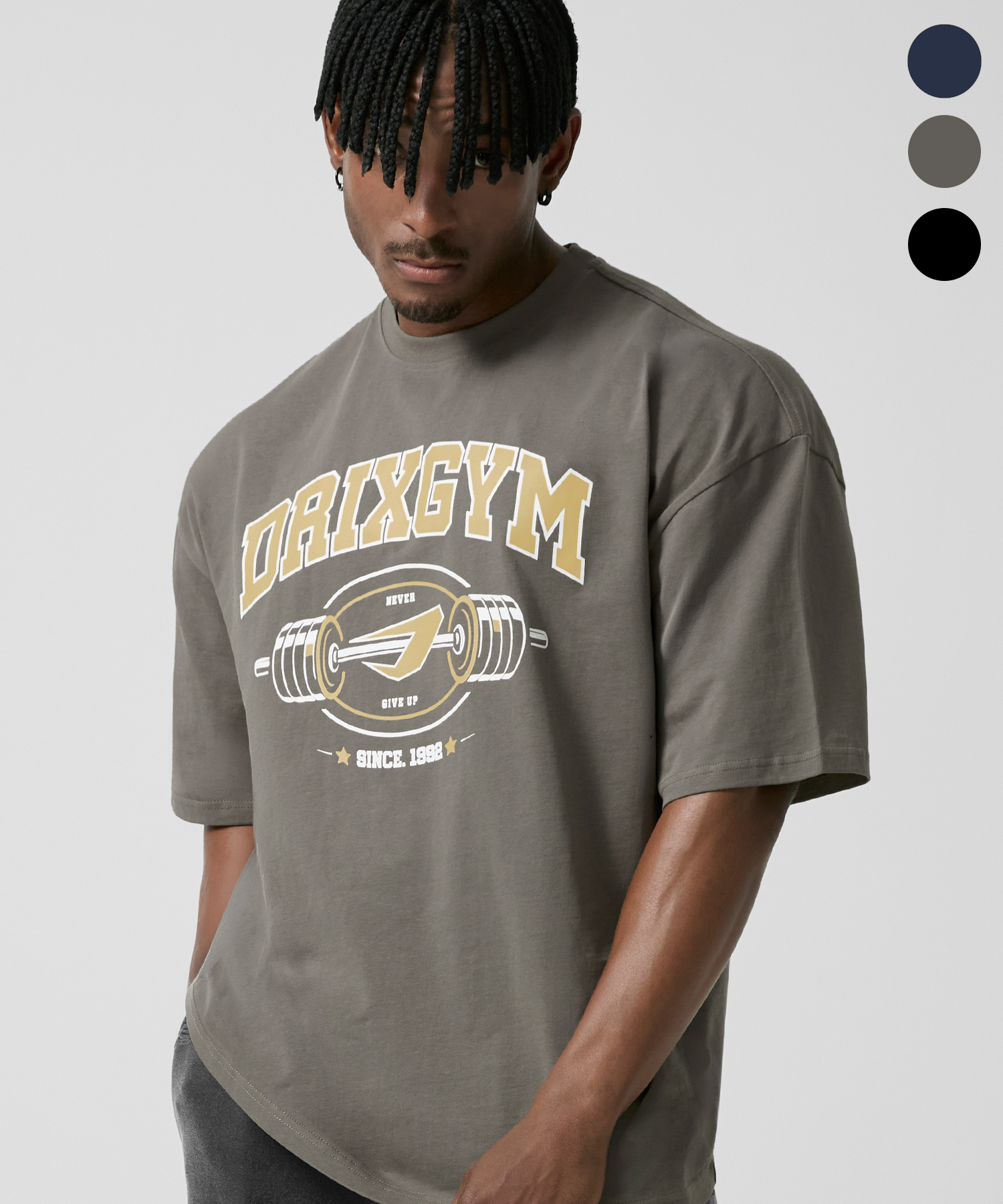 gym big logo graphic полу sleeve_3color