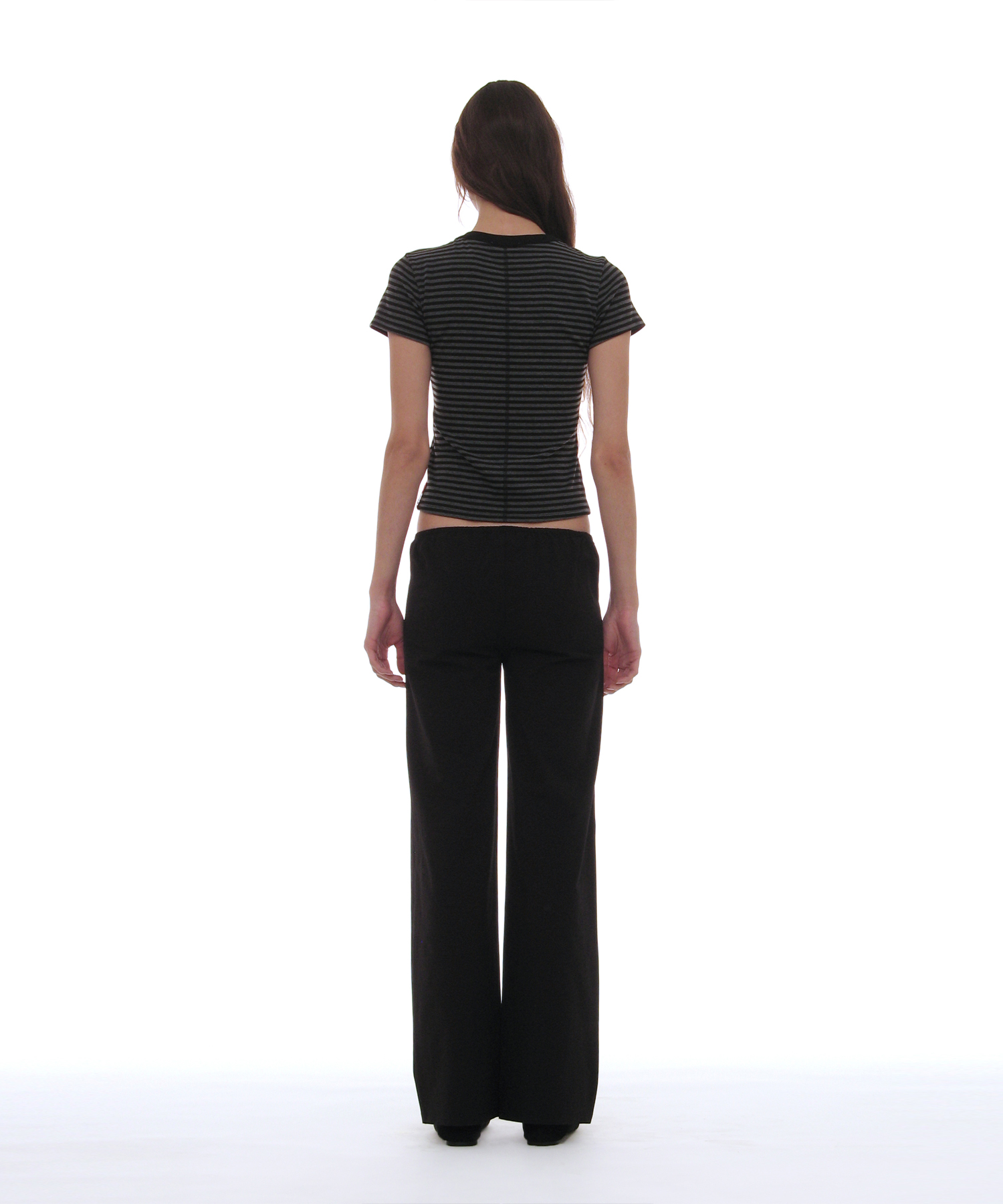 Pwc button slim straight брюки_чёрный