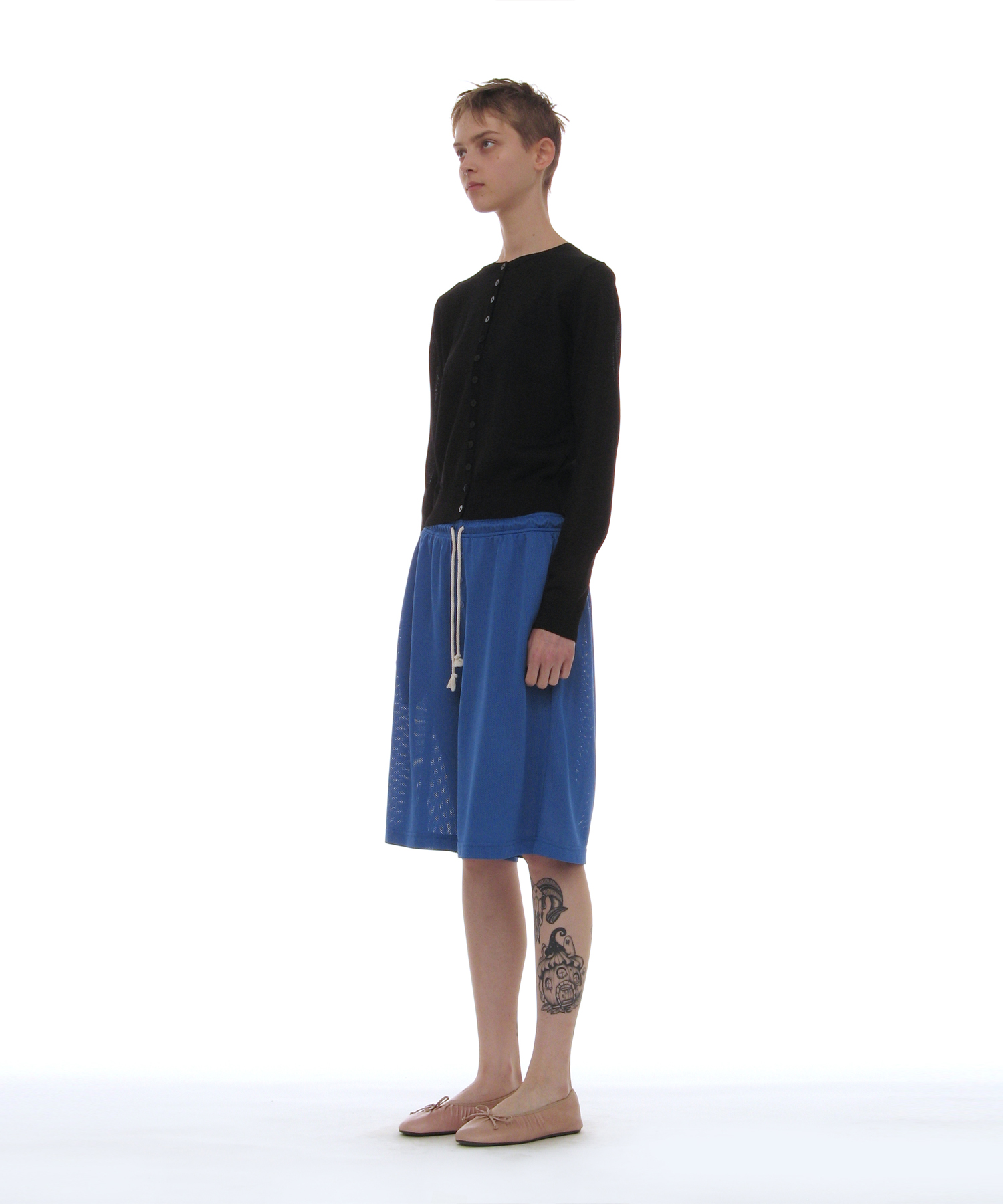Pwc sheer two-face cardigan_чёрный
