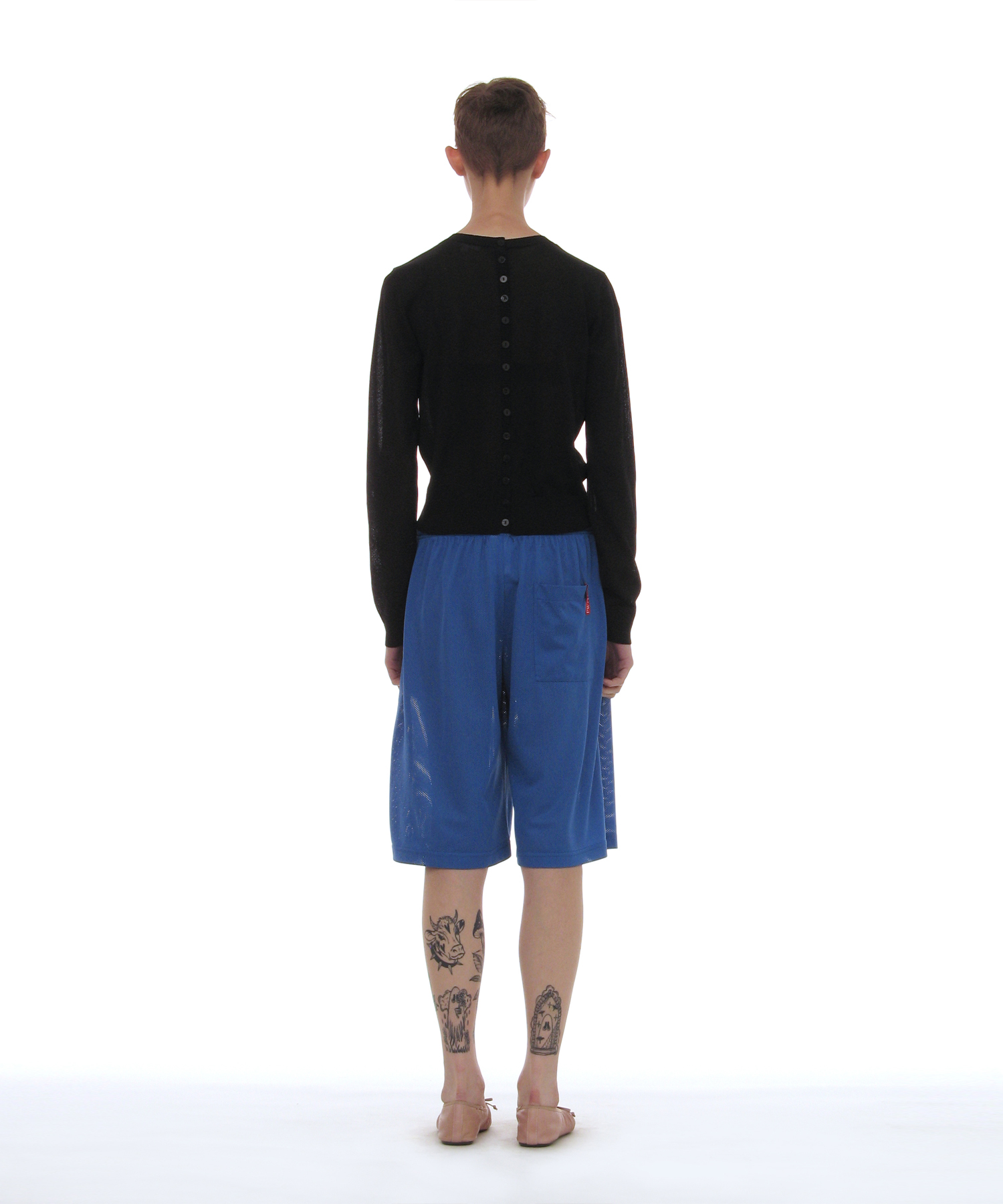Pwc sheer two-face cardigan_чёрный