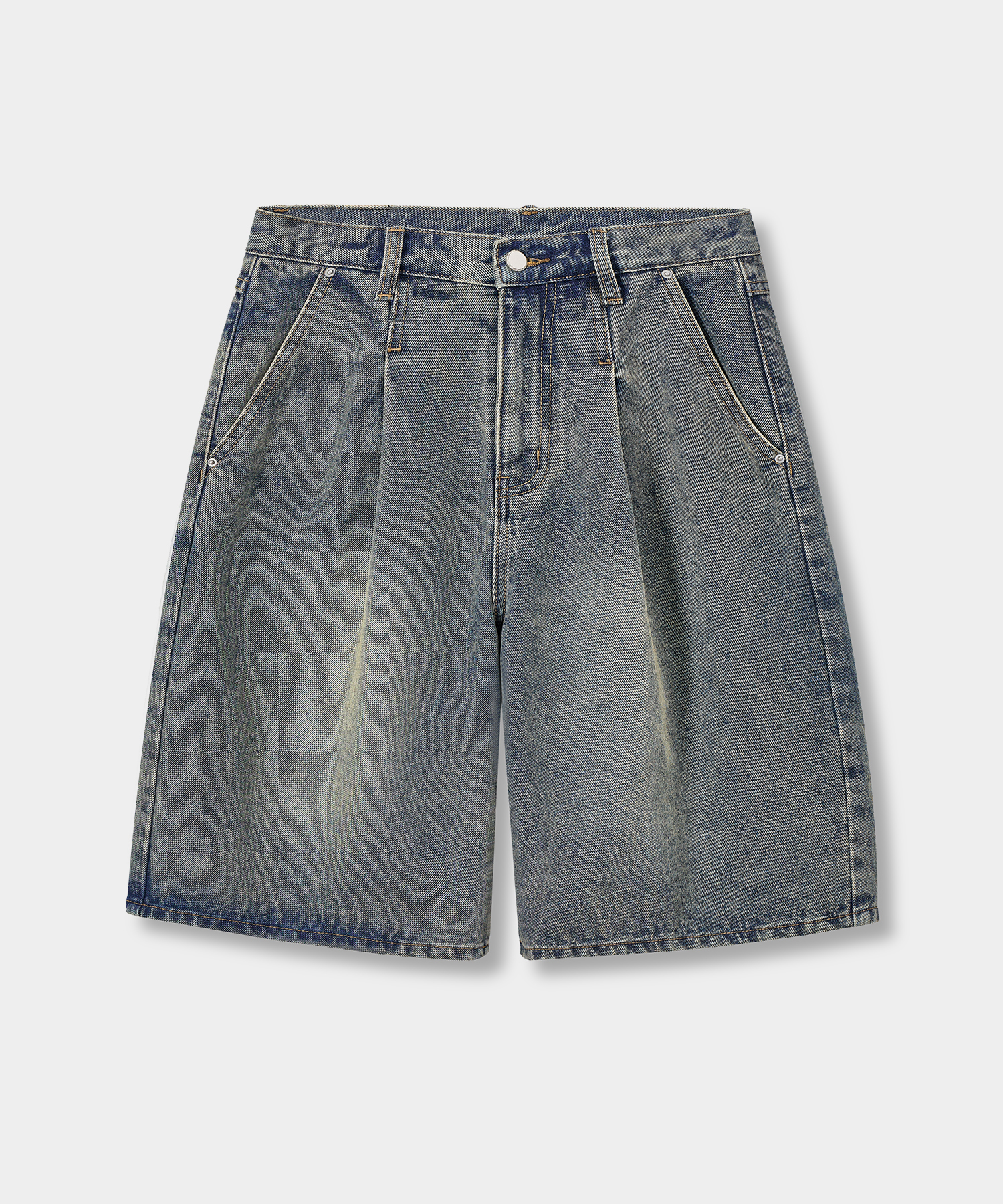 Essential wide бермуды denim брюки_2 color
