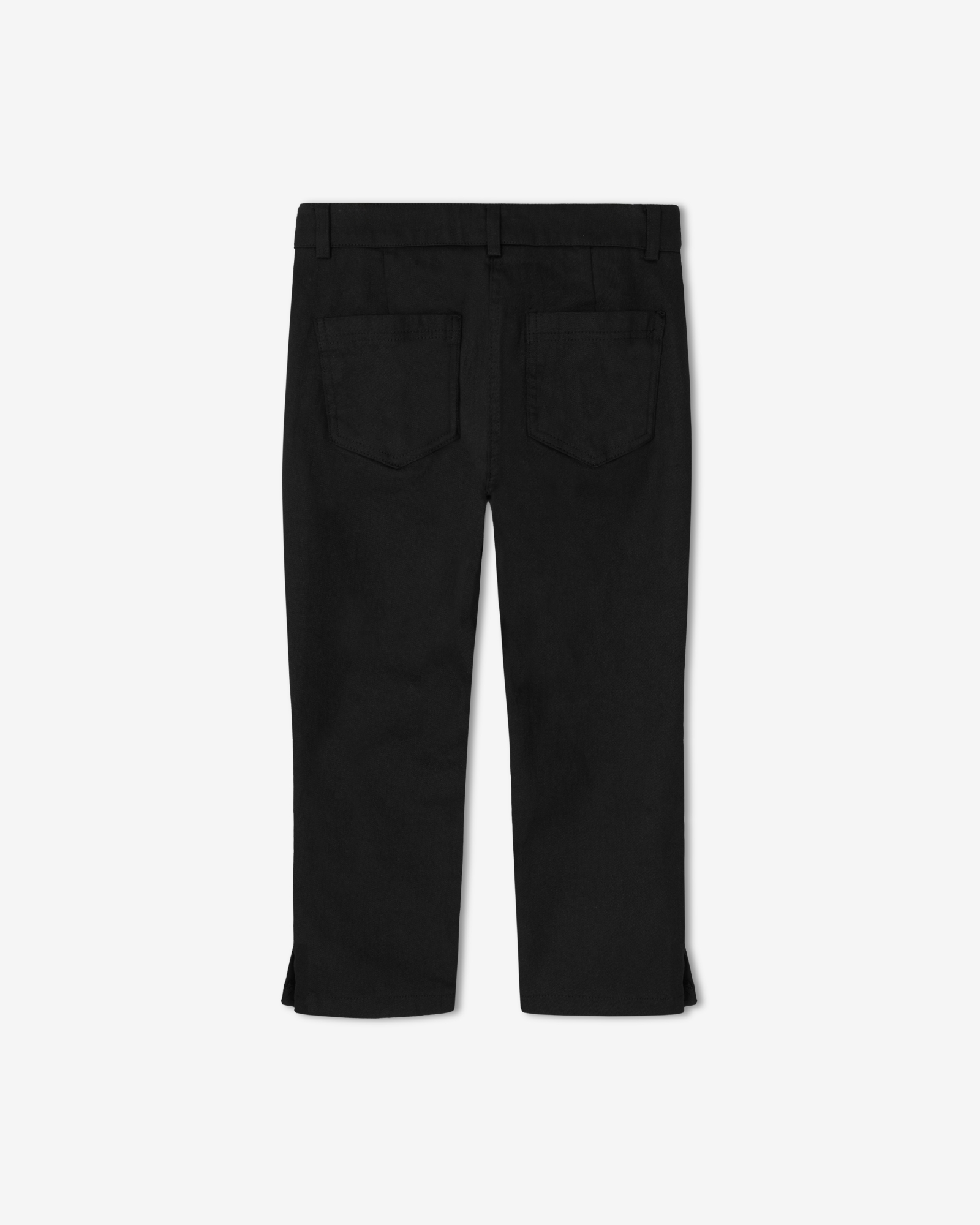 Semi low-rise capri pants