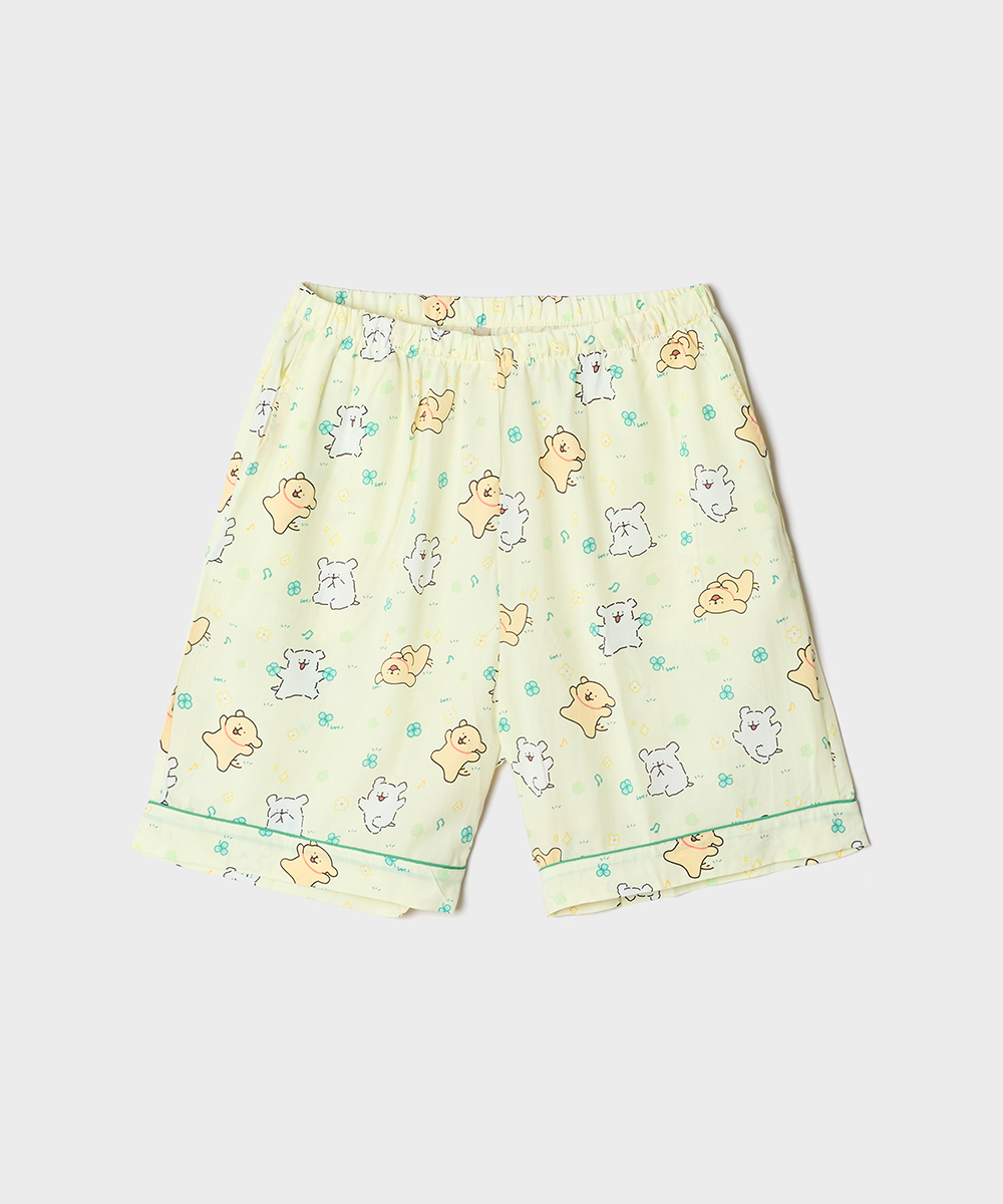 Мальтезе пижама с коротким рукавом пора спать (YELLOW) SPPPG25U10