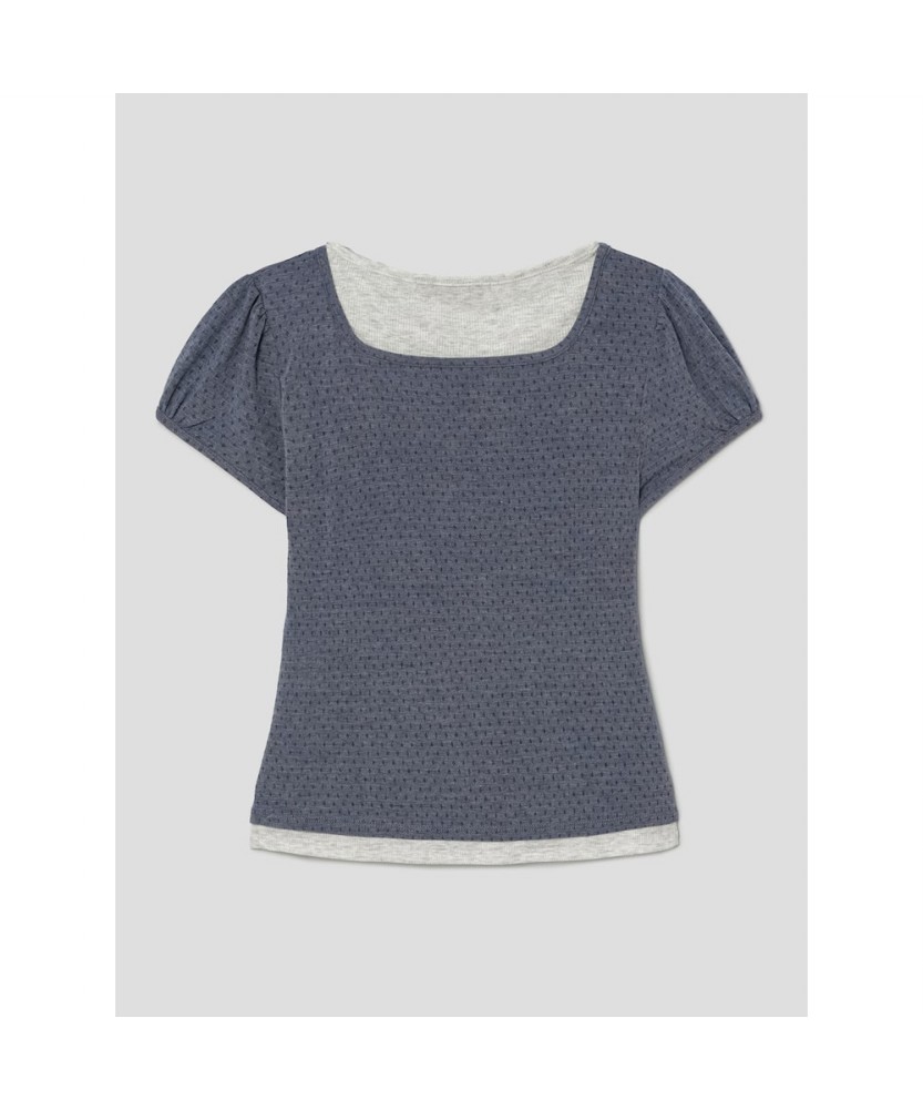 Многослойный трикотажный топ Blue
