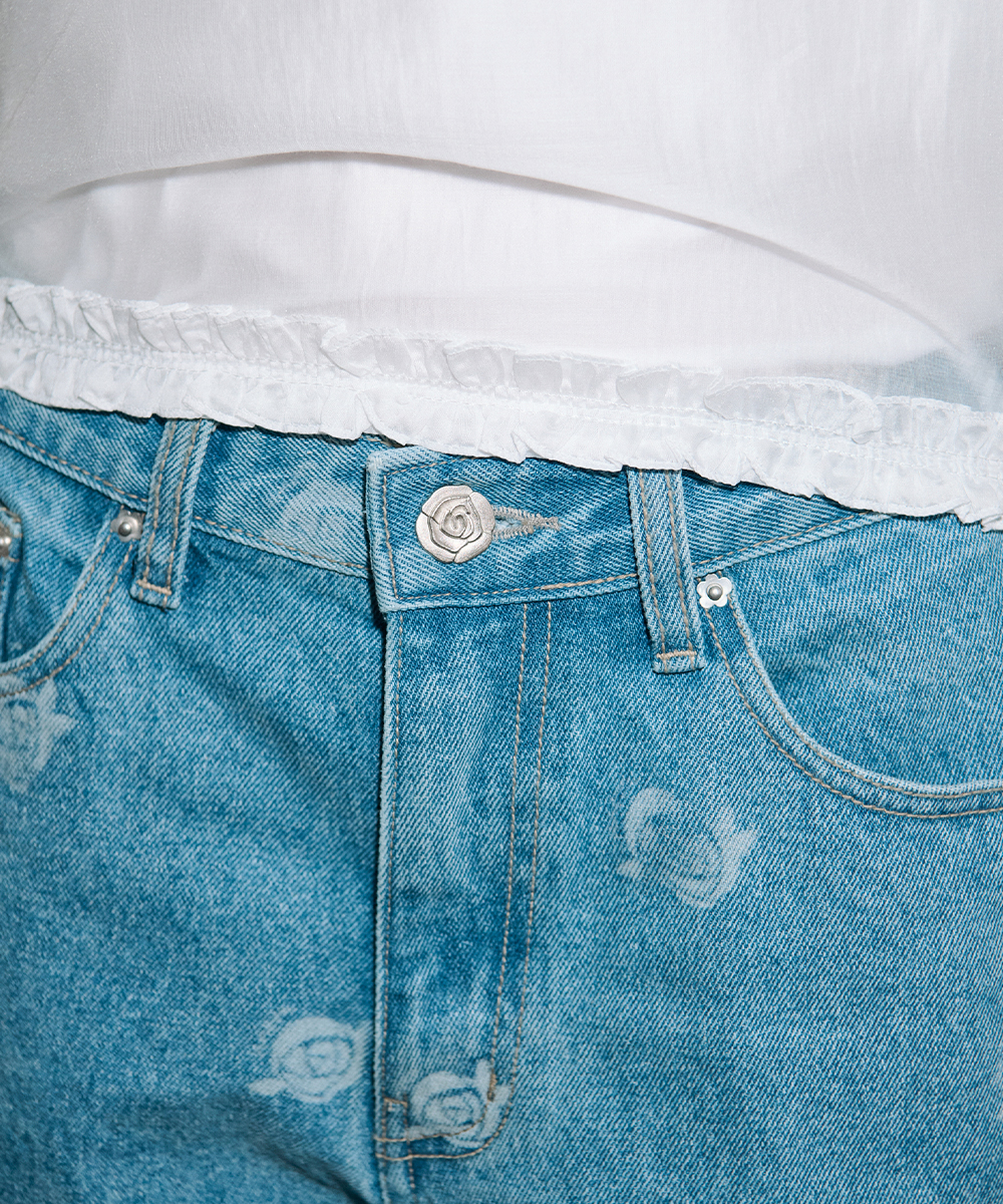 Bermuda denim shorts (blue)